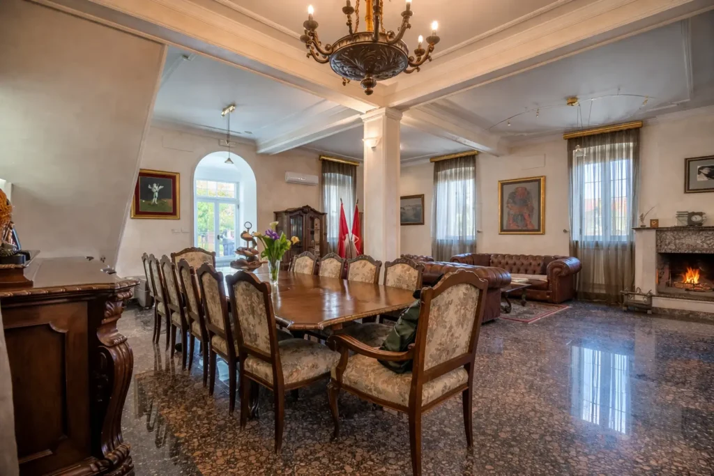 dnevni boravak i trpezarija luksuzna vila Herceg Novi Nautica apartmani